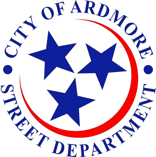A city of ardmore street department logo.